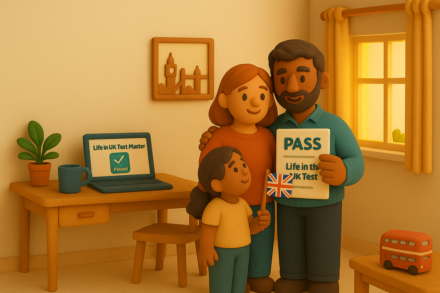 Students preparing for the Life in the UK Test